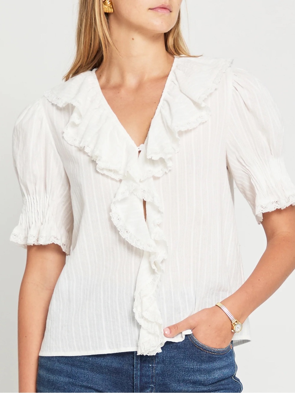 kourt/Few Moda Sora Cotton Top